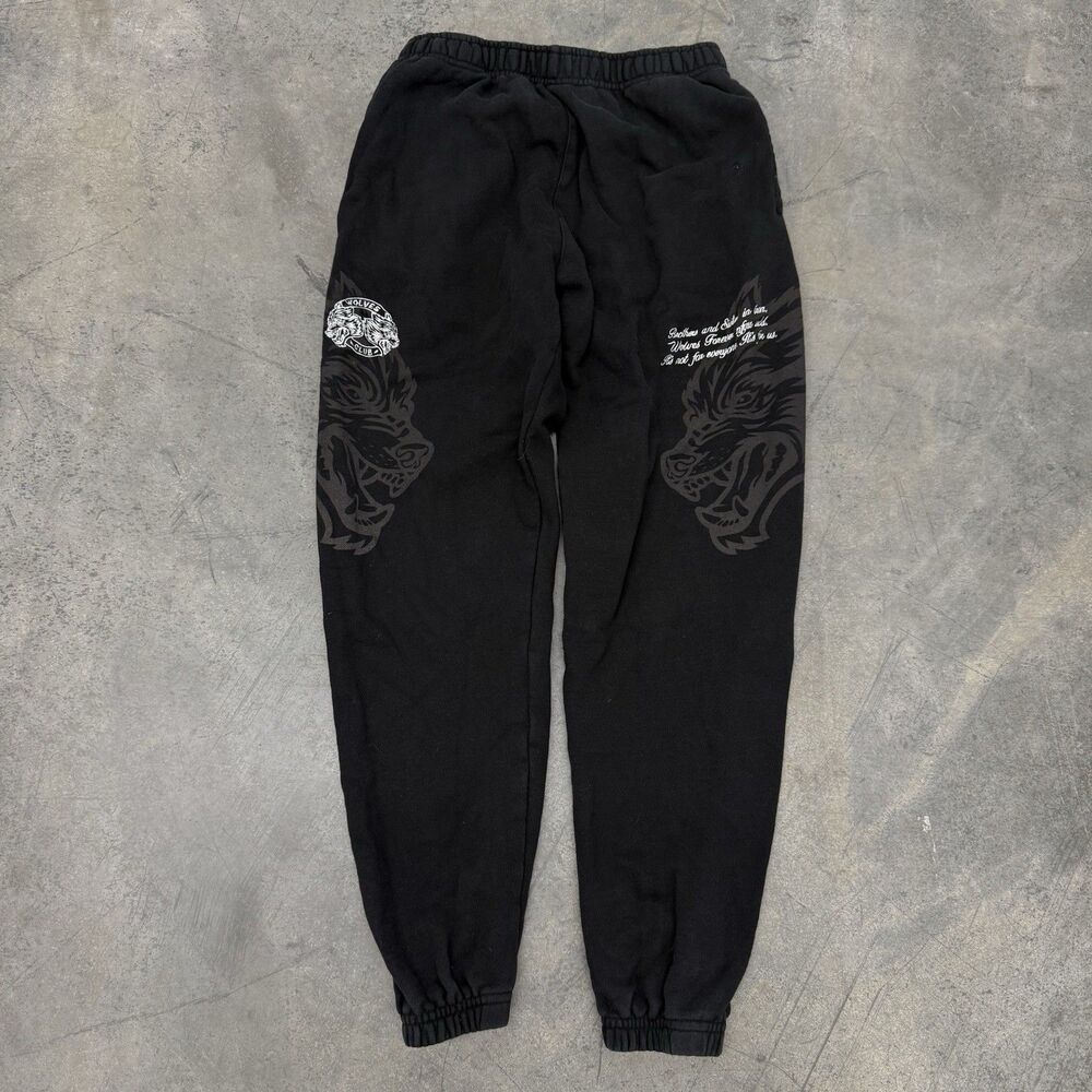 Darc Sport She Sweatpants Womens Medium Joggers Wolves Graphic Bodybuilding